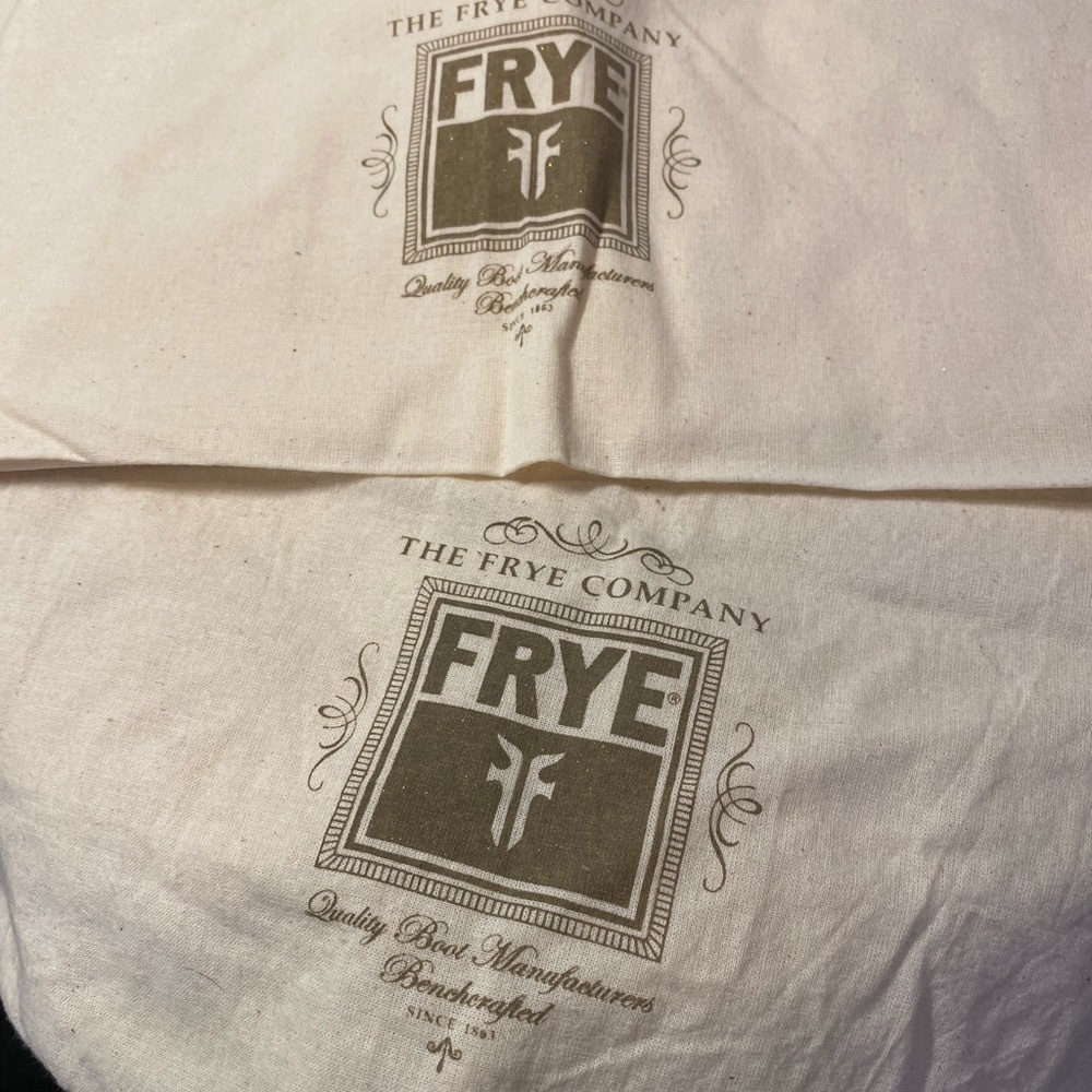 New Frye Dust Bag with Leather Tie (2 Available)